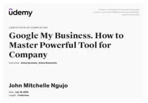 Google My Business- Udemy